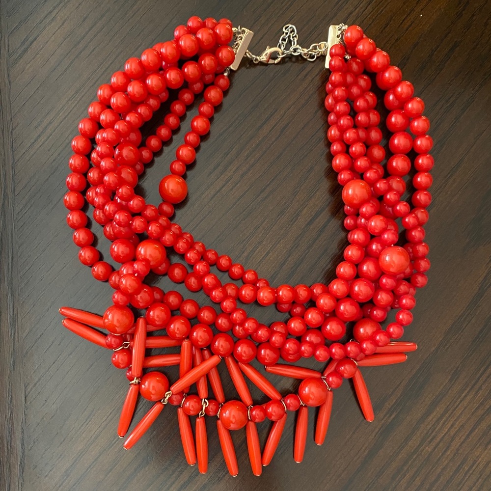Red Beaded Necklace